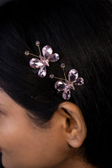 Crystal Butterfuly Clips  Pair BSJCL07