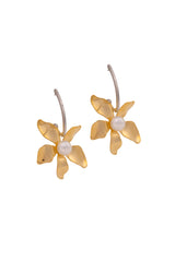 Metallic Gold flower style Danglers