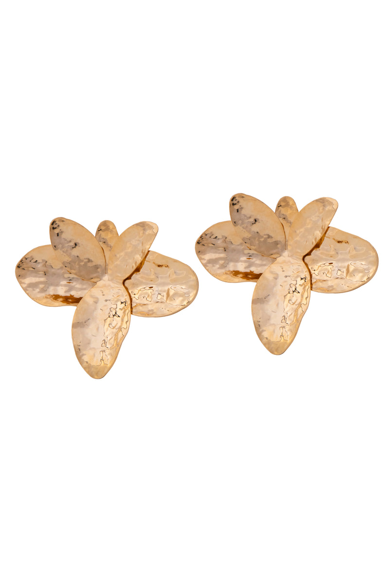 Floral Metallic Danglers
