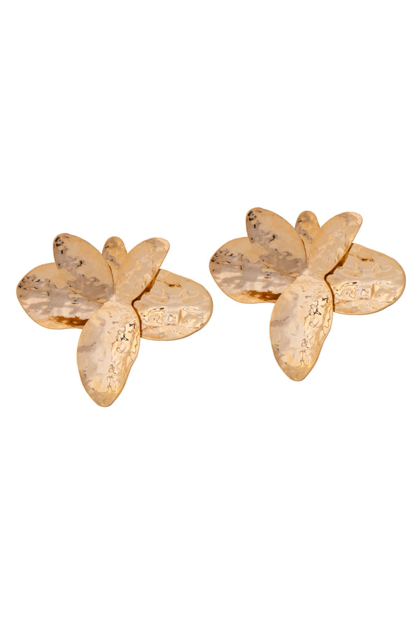 Floral Metallic Danglers
