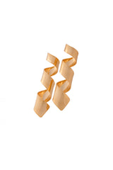 Spiral Gold Metallic Danglers
