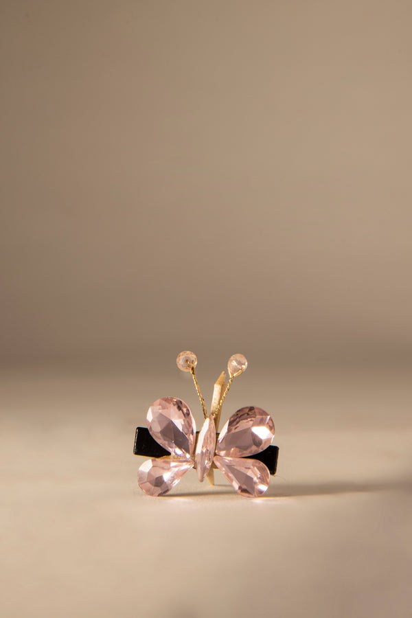 Crystal Butterfuly Clips  Pair BSJCL07