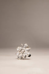 Crystal Stone Clip Silver