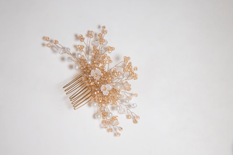 Hair Comb Crystals and Stones BSJCL04