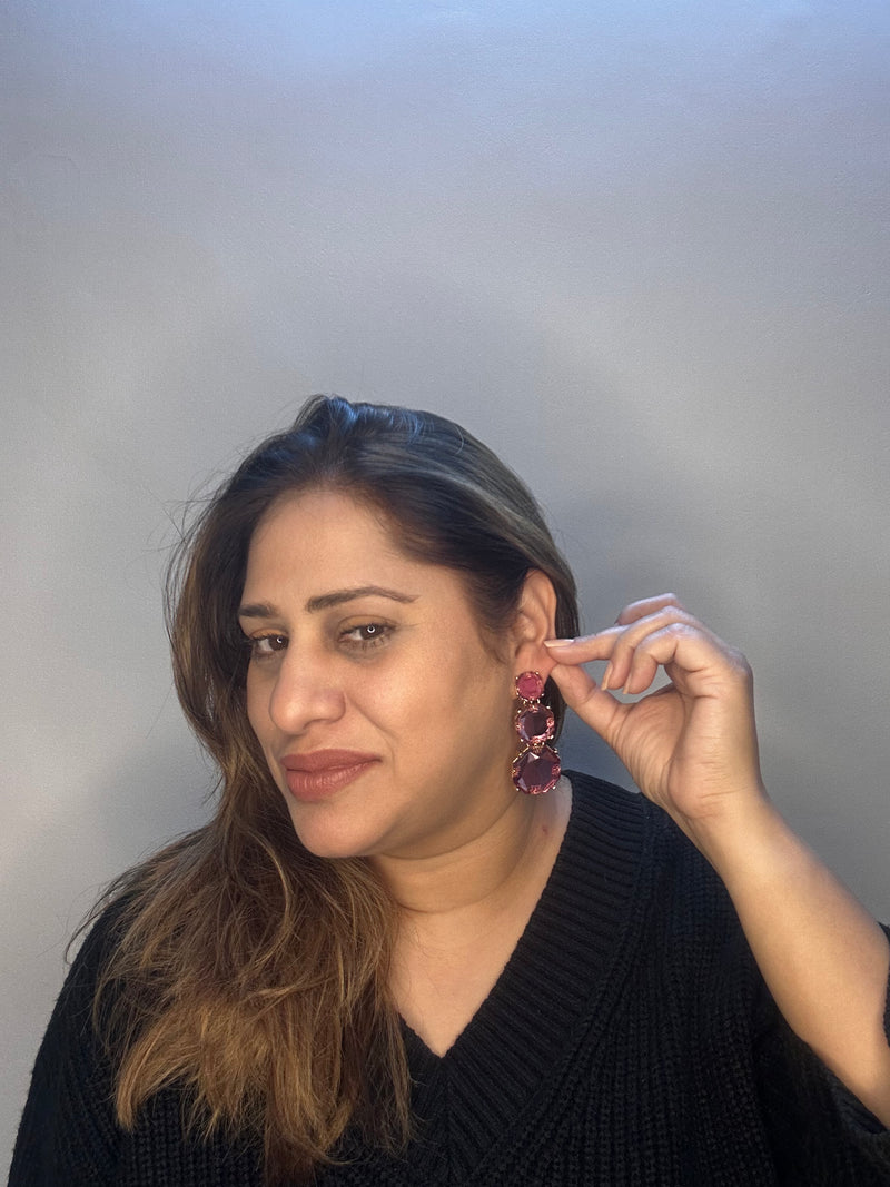 Amethyst Color Danglers BSJ-18