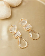Clear Crystal 3 tier Danglers BSJ-11