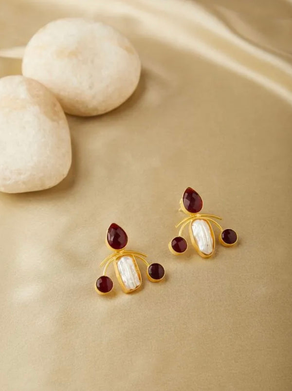 Wine Brass Tops with Mop BSJ-08