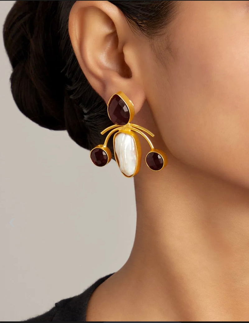 Wine Brass Tops with Mop BSJ-08