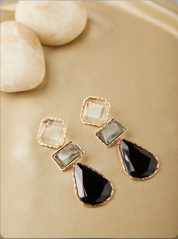 Multi Color 3 Tier Droplet Danglers BSJ-17