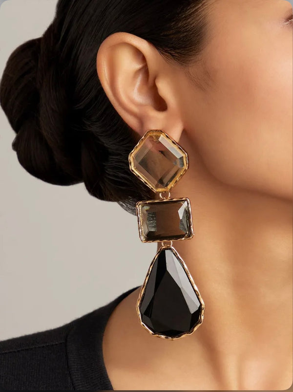 Multi Color 3 Tier Droplet Danglers BSJ-17
