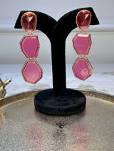 Hot Pink 3 tier Danglers BSJ-37