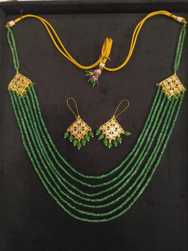 Green Emerald Color Necklace Set BSJ-56
