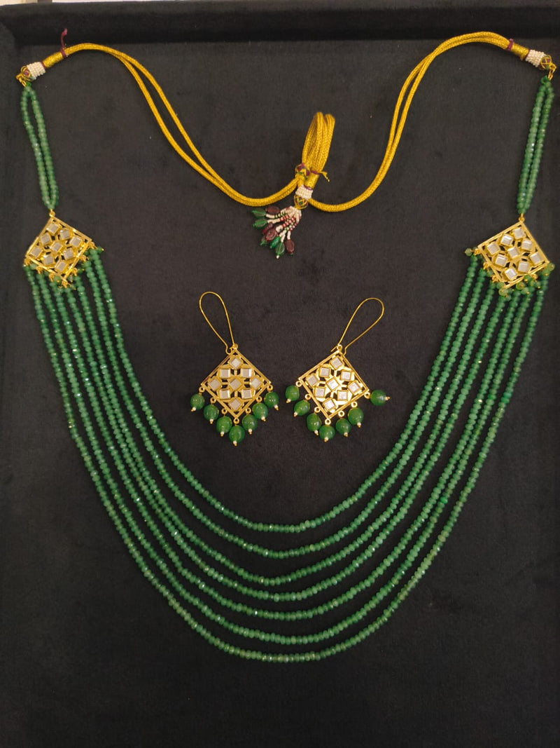 Green Emerald Color Necklace Set BSJ-56