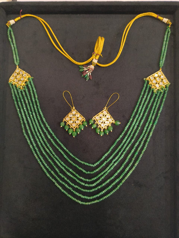 Green Emerald Color Necklace Set BSJ-56