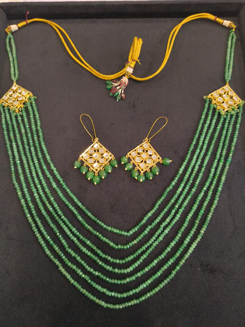 Green Emerald Color Necklace Set BSJ-56