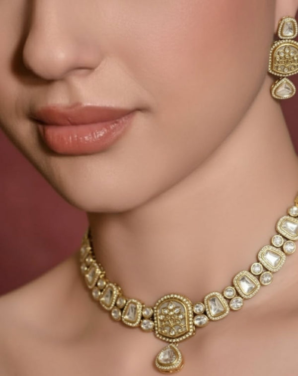 The Regal Ruby Kundan Choker Set